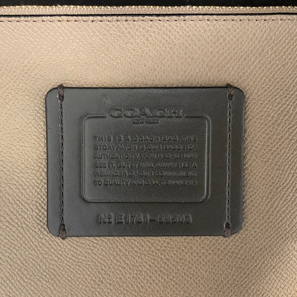 COACH Flat Leather Wristlet - Picture 2 of 4